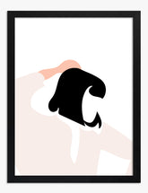 Iconic Muse Silhouette Art Print - Black