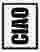 Bold Vertical Ciao Typography Art Print - Black