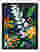 Vibrant Floral Symphony Art Print Black