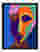 Bold Colorblock Portrait Art Print - Black
