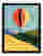 Vibrant Balloon Journey Art Print - Black