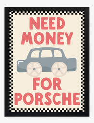 Porsche Dreams Fundraiser Art Print - Black