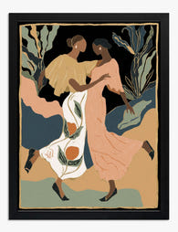 Midnight Harmony Art Print - Black