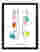 Colorful Kitchen Lineup Art Print - Black