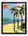 Sunlit Tropical Escape Art Print - Black