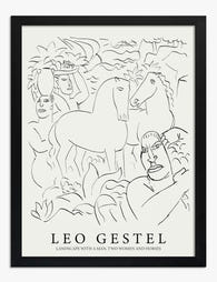 Leo Gestel Modern Muse Art Print - Black