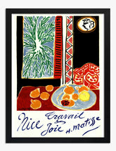 Matisse Joyful Table Art Print - Black