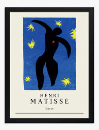 Henri Matisse – Icarus Art Print - Black