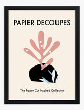 Matisse-Inspired Cutouts Art Print - Black