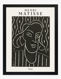 Matisse Teeny Portrait Art Print Black