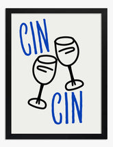 Cheers in Style Art Print - Black