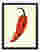 Spicy Statement Pepper Art Print - Black