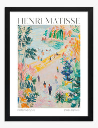 Coastal Vibes Decor Art Print Black Frame