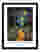 Starry Night Forest Art Print Black Frame