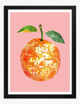 Retro Disco Vibes Art Print Black Frame