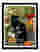 Klimts Garden Cat Art Print Black Frame