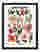 Tokyo Blossom Market Art Print Black Frame