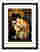 Klimt Feline Poster Art Print Black Frame