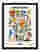 Rome Market Blossoms Art Print Black Frame