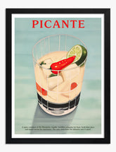 Margarita Delight Art Print Black Frame