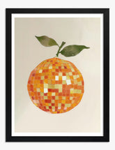Trendy Disco Poster Art Print Black Frame