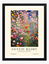 Nighttime Floral Bliss Art Print Black Frame
