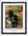 Black Cat Garden Muse Art Print Black Frame