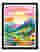 Rainbow Mountain Vista Art Print Black Frame