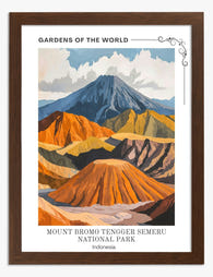 Bromo Sunrise Adventure Art Print - Brown