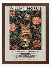 Morris Tabby Delight Art Print - Brown