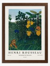 Rousseaus Jungle Feast Art Print - Brown