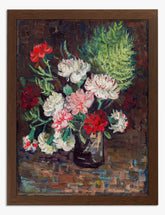 Van Goghs Carnations Delight Art Print - Brown