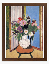 Matisses Floral Harmony Art Print - Brown