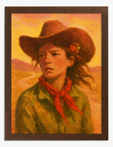 Western Spirit Art Print - Brown