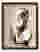 Modern Cubist Silhouette Art Print - Brown