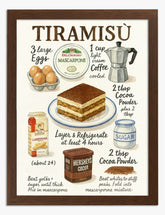 Sweet Tiramisu Delight Art Print - Brown