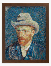 Van Goghs Grey Felt Hat Art Print - Brown