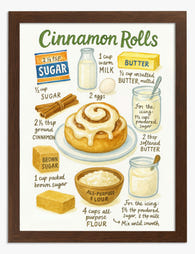Sweet Cinnamon Delight Art Print - Brown