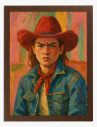 The Bold Maverick Art Print - Brown