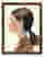 Poised Profile Watercolor Art Print Brown