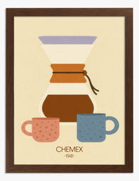 Vintage Coffee Vibes Art Print Brown