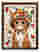 Autumn Cat in Fruit Bonnet Art Print - Brown