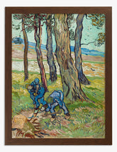 Van Goghs Diggers Art Print - Brown
