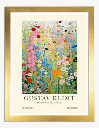 Klimts Spring Garden Art Print Gold Frame