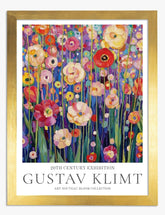 Klimts Floral Symphony Art Print - Gold