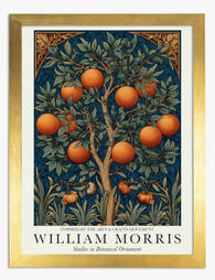 William Morris Orange Tree Art Print - Gold