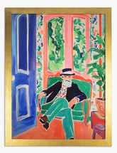 Matisse in the Garden Room Art Print - Gold