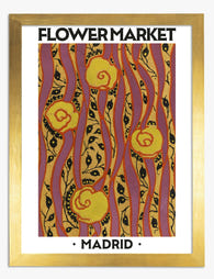 Madrid Botanical Bloom Art Print Gold