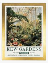 Kew Gardens Oasis Art Print - Gold