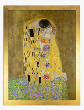 Klimt’s Golden Embrace Art Print - Gold